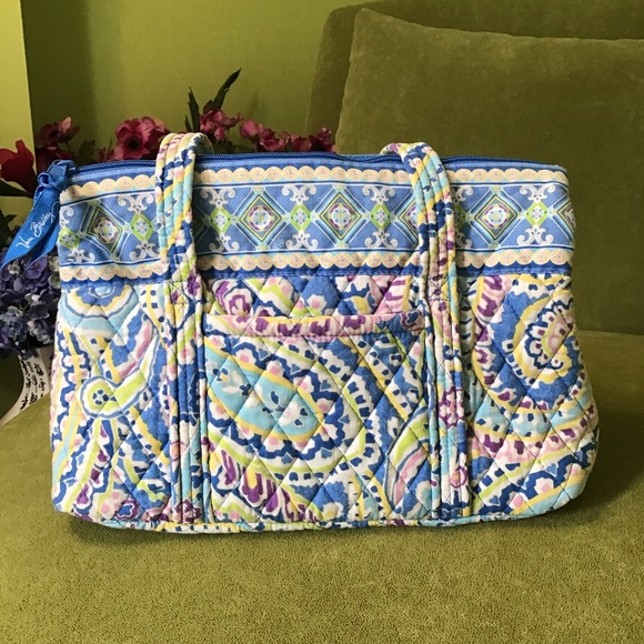 Vera Bradley Bags Vera Bradley Blue Paisley Capri Blue Shoulder Bag